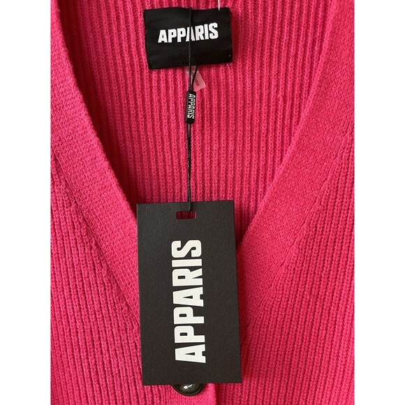 Apparis womens Andi Oversized Cardigan Sweater size OS (One Size) Shock Pink - Picture 5 of 8